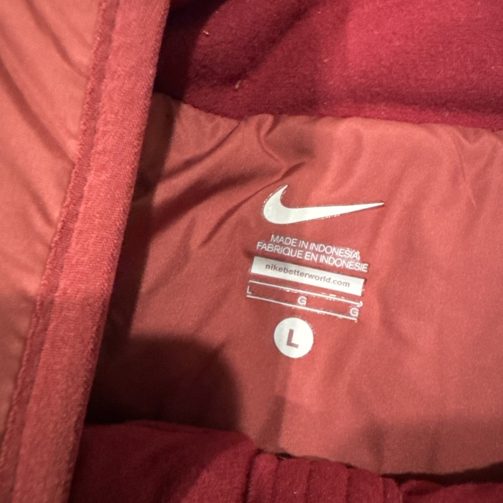 Nike FSU Florida State Seminoles NCAA Puffer Vest Gray Garnet Full Zip Men's L - Picture 9 of 9